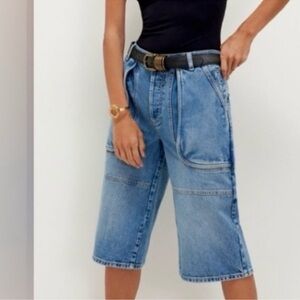 Free People We The Free Havasu Slouchy Cropped Jeans. NWT. Tahoe